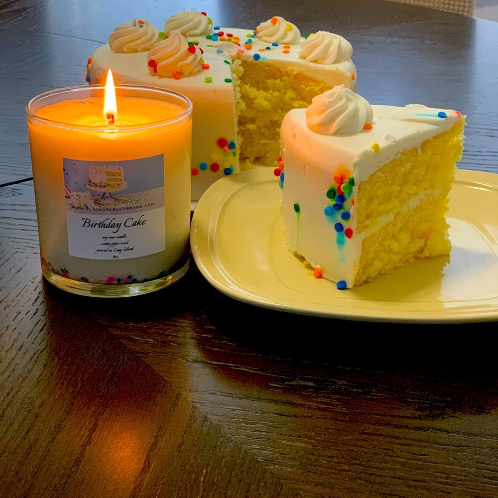 100% soy wax hand poured candle